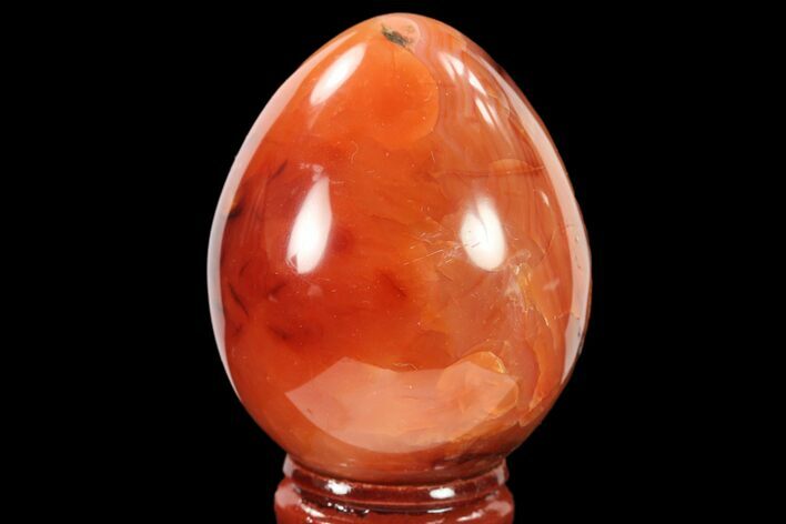 Colorful, Polished Carnelian Agate Egg - Madagascar #134553
